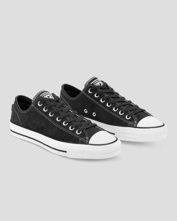 Converse Chuck Taylor All Star Pro Suede Sort Sko Danmark - Converse Lave Sneakers Herre - 27304DYVE